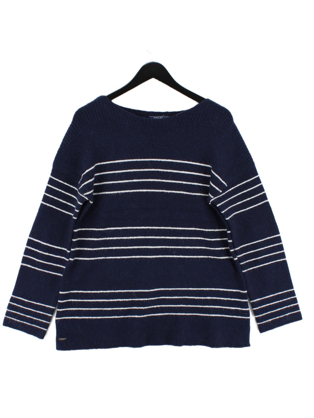 Joules Women's Jumper UK 14 Blue Acrylic with Cotton, Elastane, Other, Polyamide