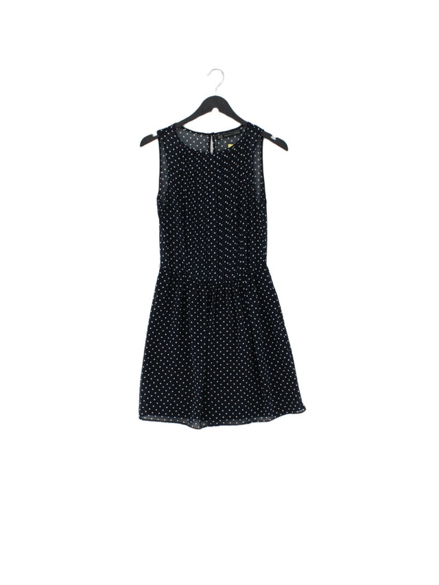Zara Women's Midi Dress XS Blue 100% Polyester