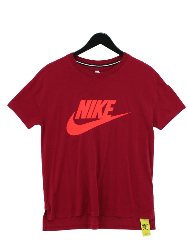 Nike Men's T-Shirt M Purple Lyocell Modal with Cotton, Nylon