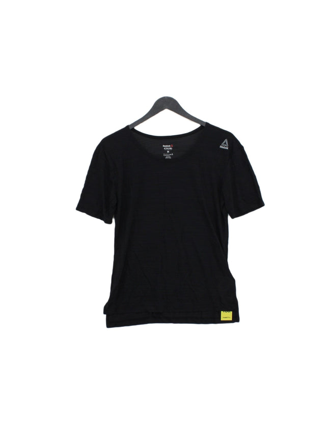 Reebok Women's T-Shirt M Black Nylon with Polyamide