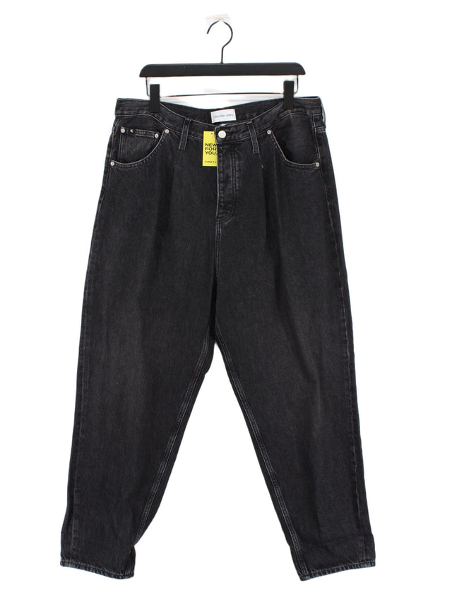 Calvin Klein Women's Jeans W 34 in Black 100% Other