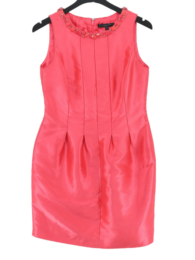 Coast Women's Midi Dress UK 10 Pink 100% Polyester