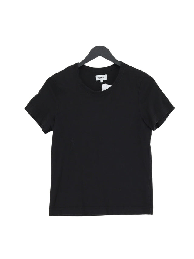 Weekday Women's T-Shirt S Black 100% Other