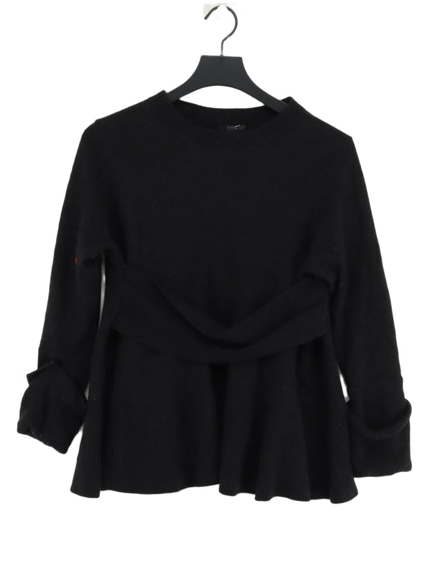 COS Women's Jumper L Black Wool with Cotton