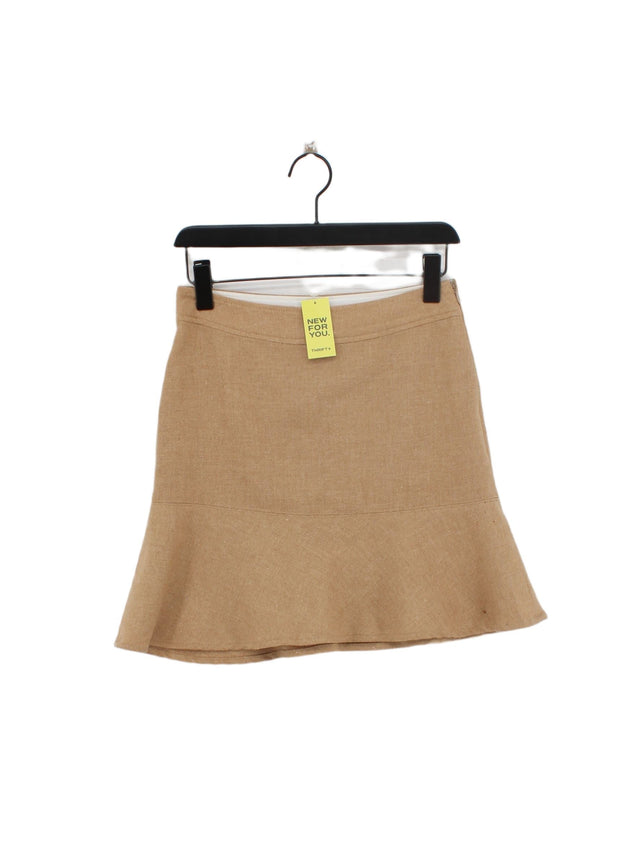 Gap Women's Mini Skirt M Tan 100% Wool