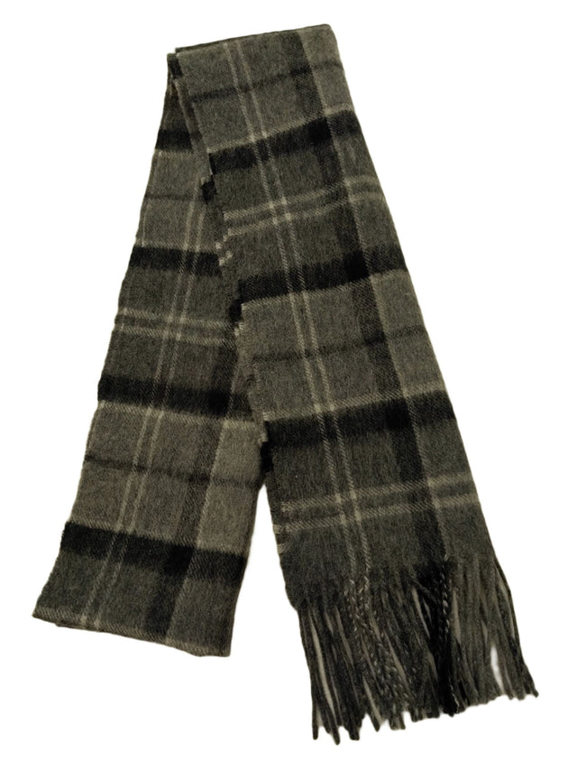 Barbour Men's Scarf Grey Wool with Cashmere