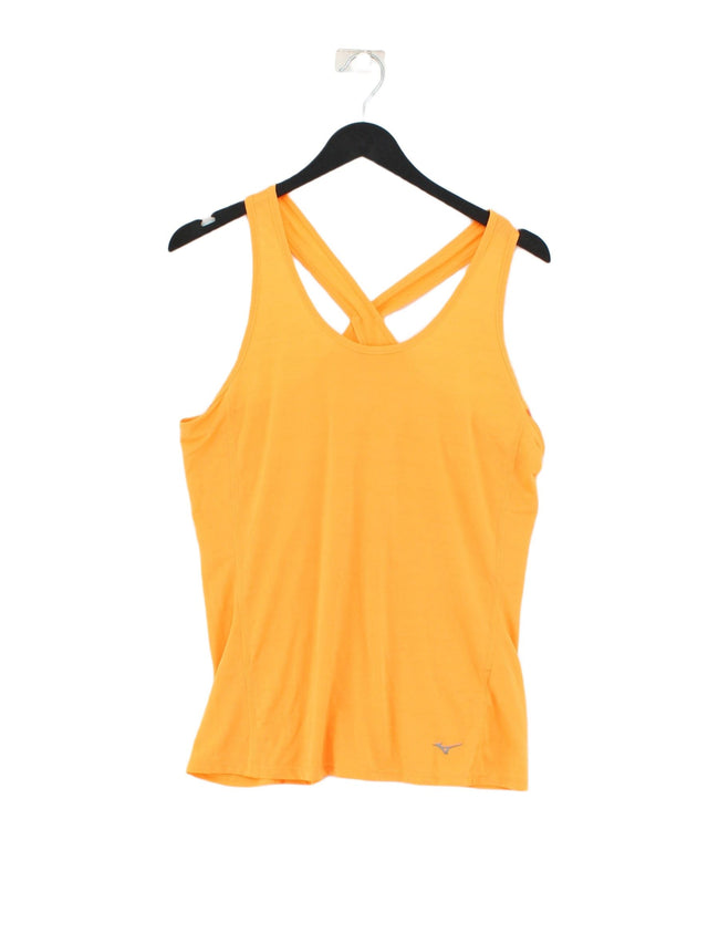 Mizuno Women's T-Shirt L Orange 100% Other