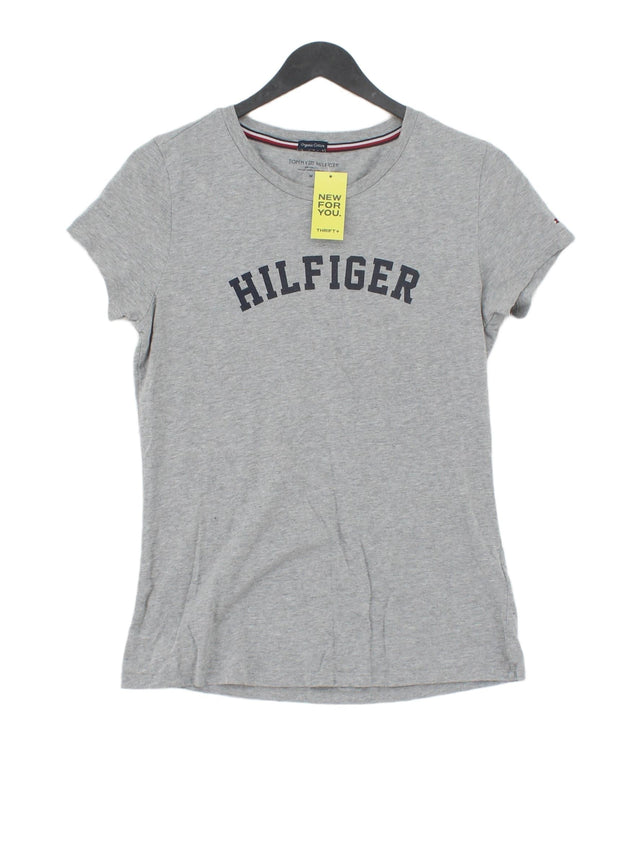 Tommy Hilfiger Women's T-Shirt M Grey 100% Cotton