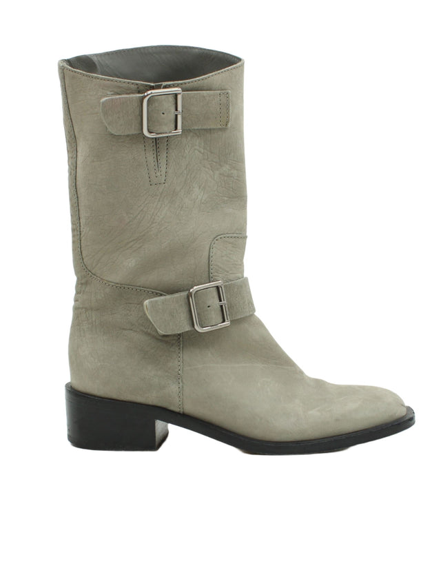 Chanel Women's Boots UK 4 Grey 100% Other