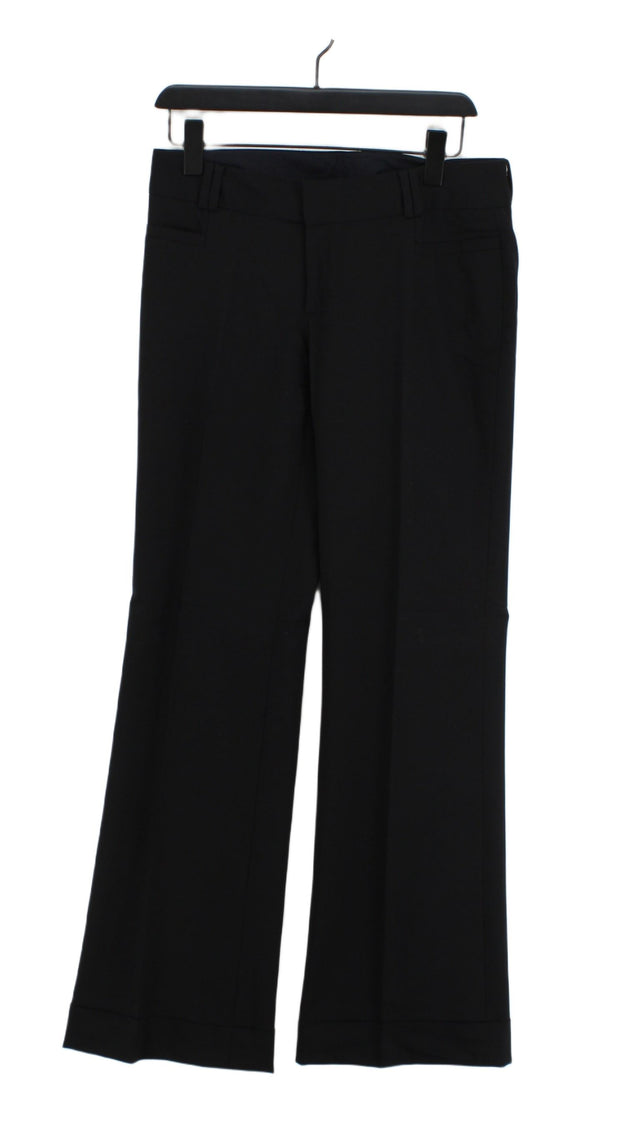 Banana Republic Women's Suit Trousers UK 12 Black 100% Polyester