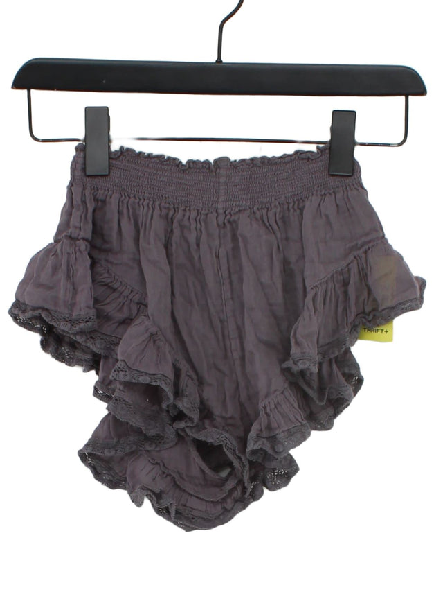 FP One Women's Shorts XS Purple 100% Cotton