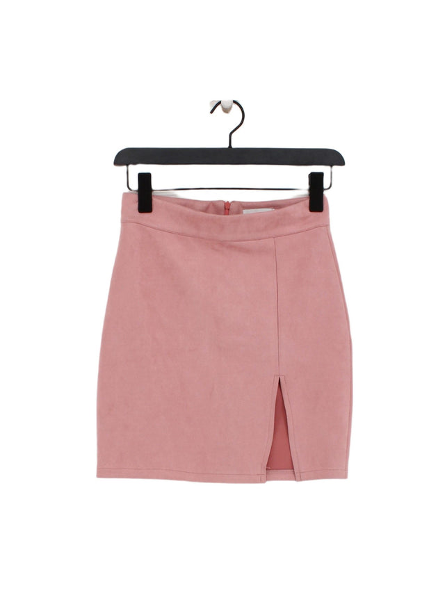 In The Style Women's Mini Skirt UK 8 Pink 100% Other