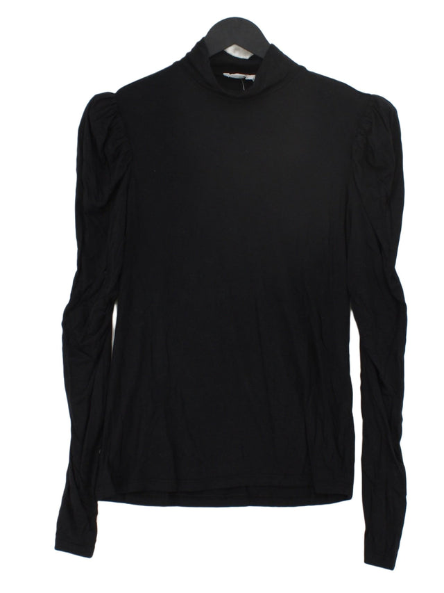 Finery Women's T-Shirt UK 8 Black Viscose with Elastane