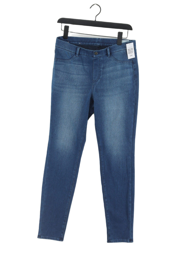 Uniqlo Women's Jeans L Blue Cotton with Elastane