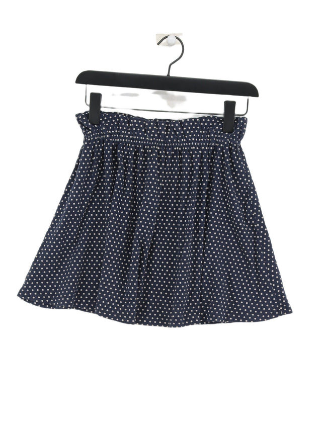 Review Women's Mini Skirt XS Blue 100% Cotton