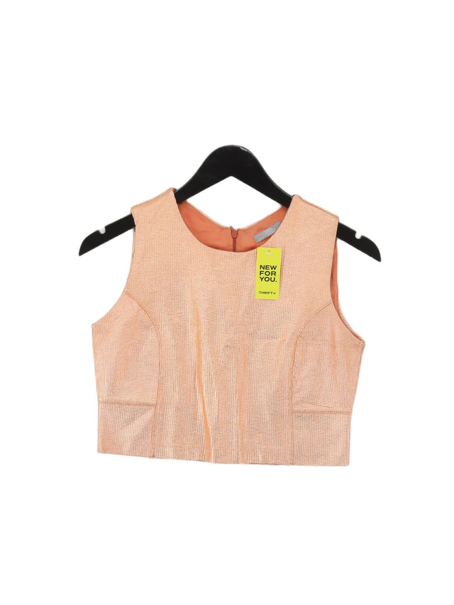 Zara Women's Top M Pink Cotton with Elastane