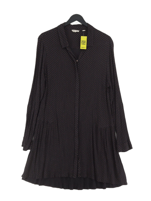 FatFace Women's Midi Dress UK 18 Black 100% Viscose