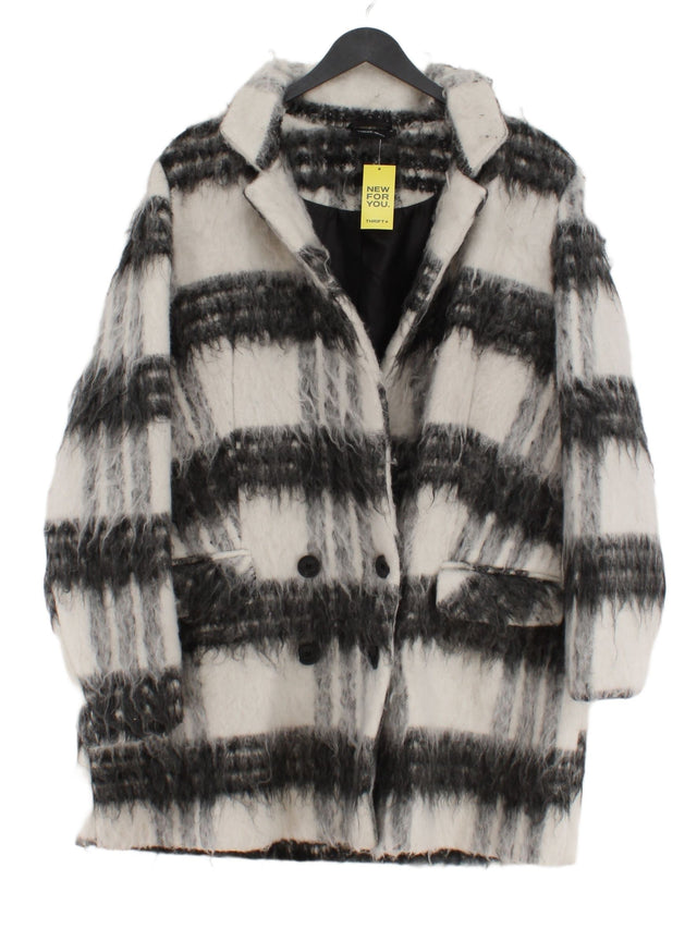 Next Women's Coat UK 18 Multi Polyester with Acrylic, Wool