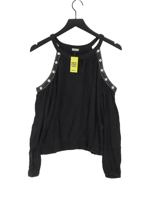 Hollister Women's Top S Black 100% Other