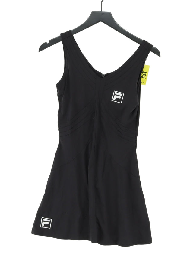 Fila Women's Midi Dress UK 12 Black Polyamide with Elastane