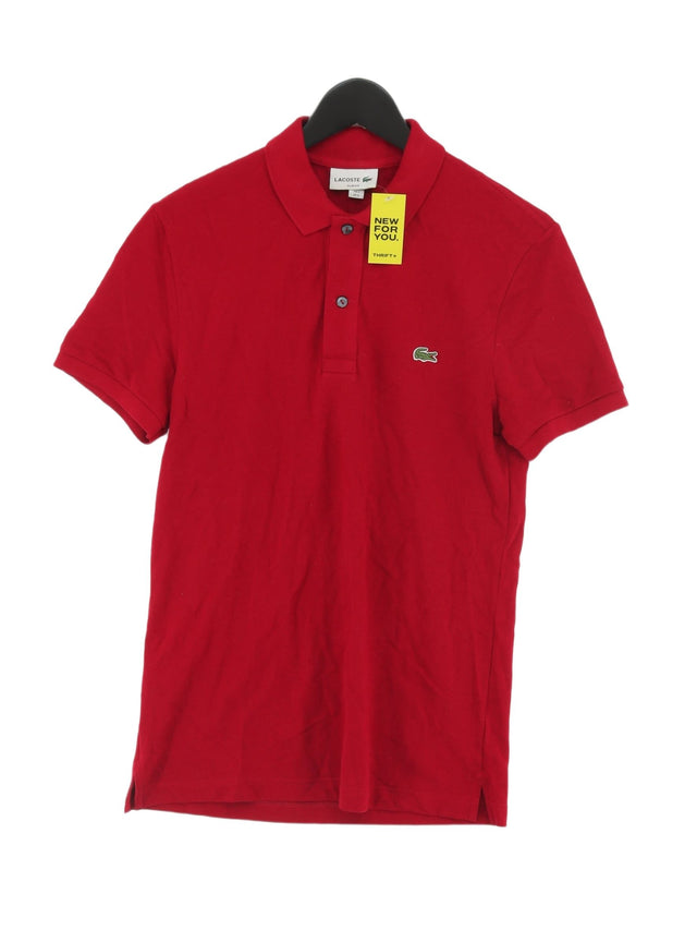 Lacoste Men's Polo S Red 100% Cotton