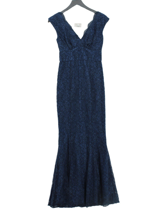 Ariella Women's Maxi Dress UK 8 Blue Viscose with Polyamide