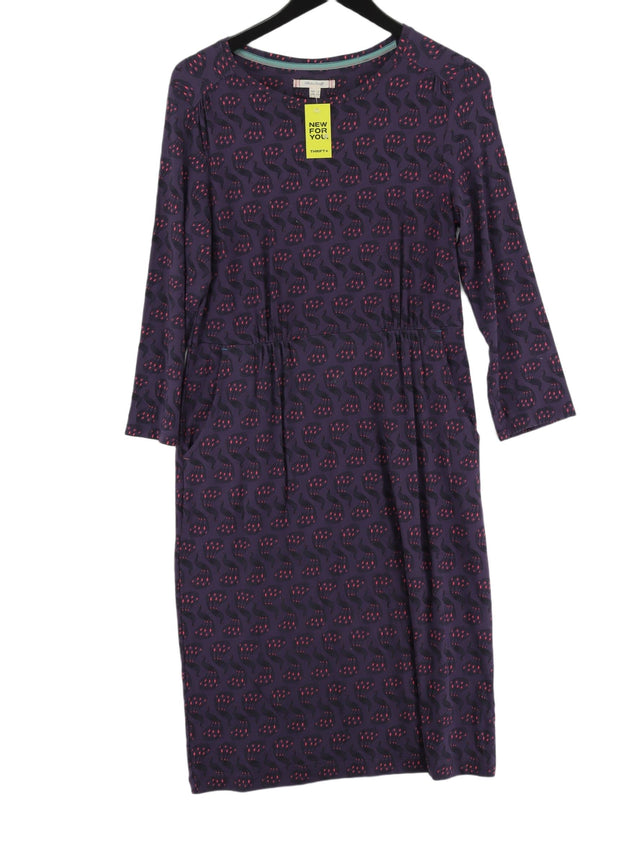 White Stuff Women's Midi Dress UK 12 Purple Elastane with Other