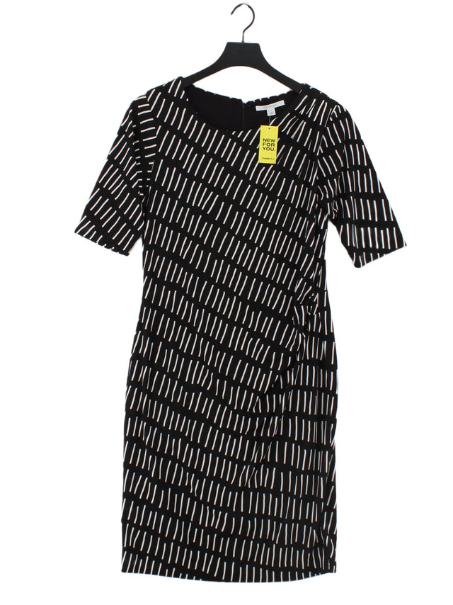 Trenery Women's Midi Dress S Black Polyester with Elastane, Viscose