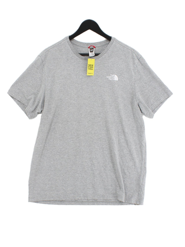 The North Face Men's T-Shirt XL Grey Cotton with Polyester