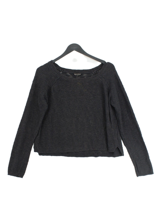 Review Women's Jumper M Grey Cotton with Acrylic