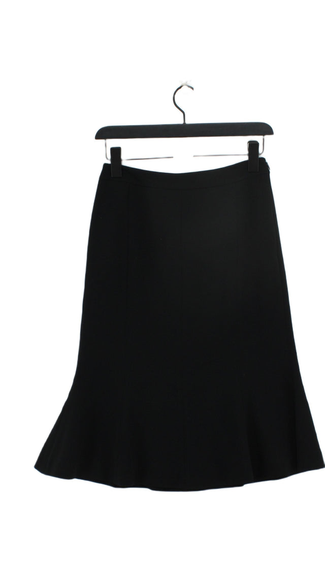 Jaeger Women's Midi Skirt UK 8 Black Other with Polyester, Viscose