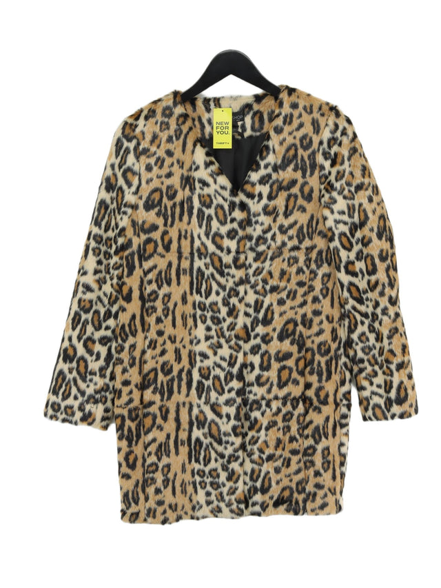 Topshop Women's Coat UK 8 Multi 100% Acrylic