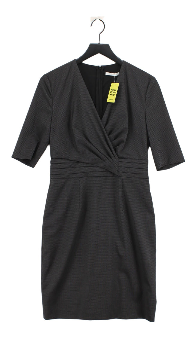 Hugo Boss Women's Midi Dress UK 10 Grey Wool with Elastane
