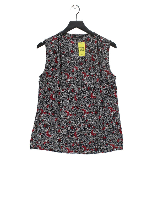 Next Women's T-Shirt UK 12 Black 100% Polyester