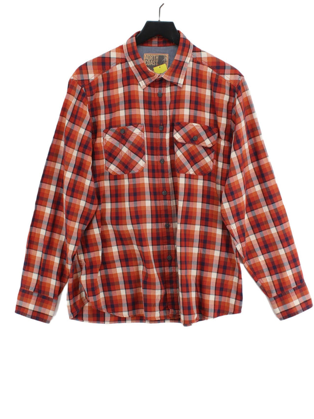 North Coast Men's Shirt XL Red 100% Cotton