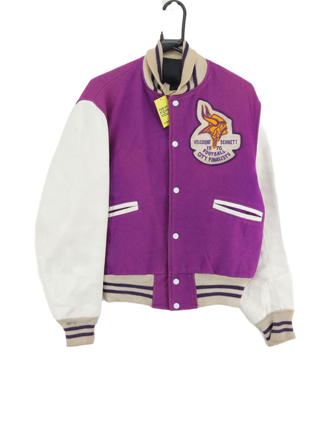 Vintage Men's Jacket Chest: 44 in Purple 100% Other
