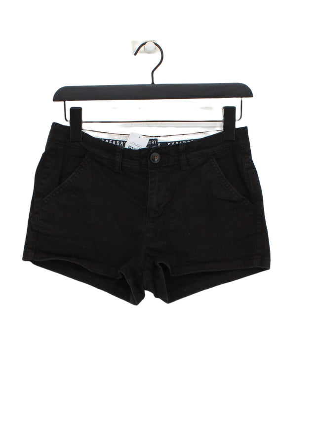 Superdry Women's Shorts XS Black 100% Cotton