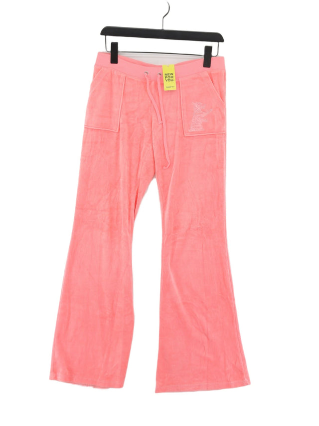 Juicy Couture Women's Trousers S Pink 100% Cotton