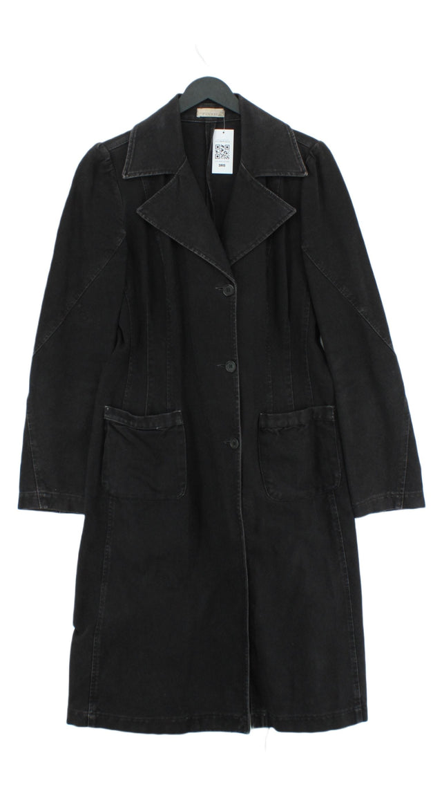 Pinko Women's Coat UK 12 Black 100% Cotton