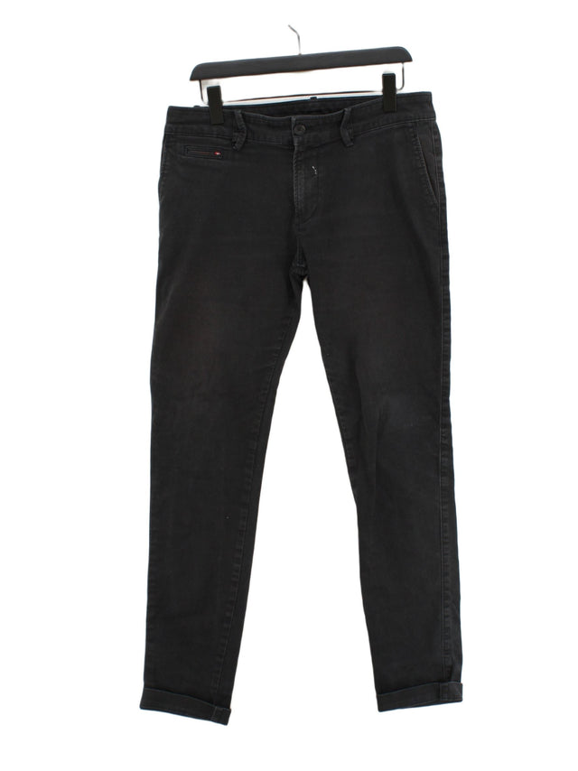 Diesel Men's Jeans W 34 in Black Cotton with Elastane