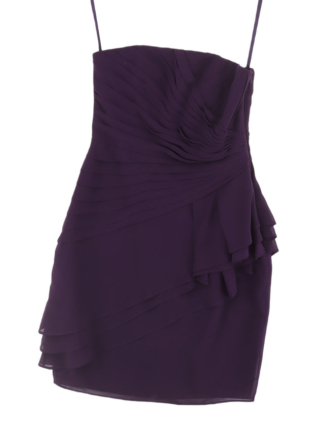 Coast Women's Midi Dress UK 8 Purple Polyester with Other
