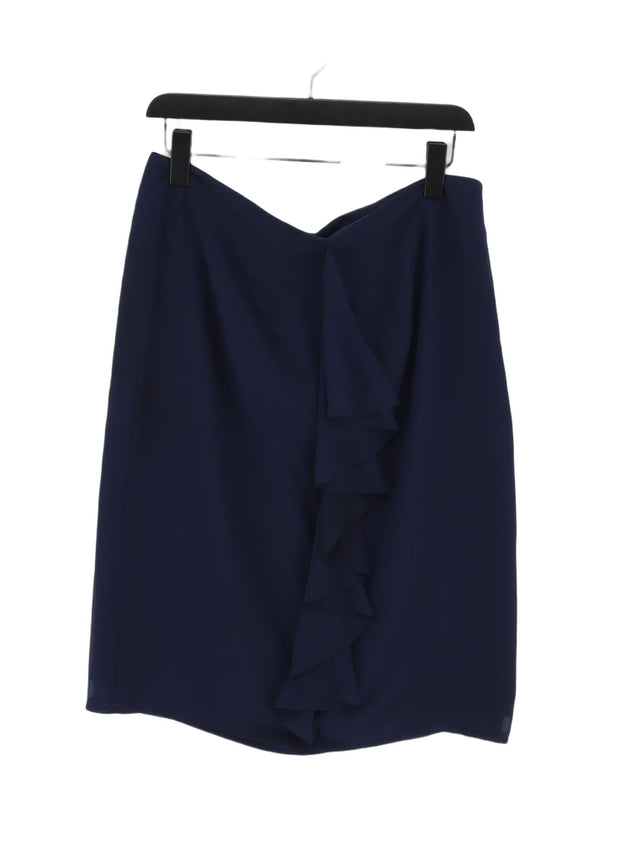 Kaliko Women's Midi Skirt UK 14 Blue 100% Polyester