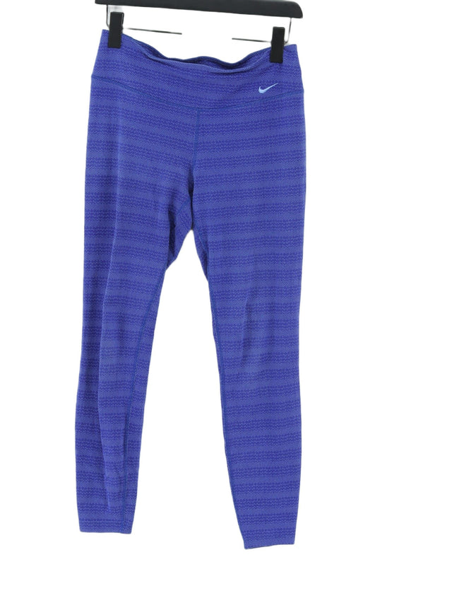 Nike Women's Sports Bottoms M Blue Cotton with Polyester