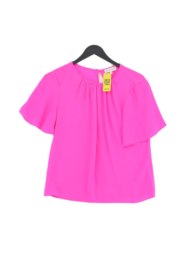 Warehouse Women's Blouse UK 8 Pink 100% Polyester