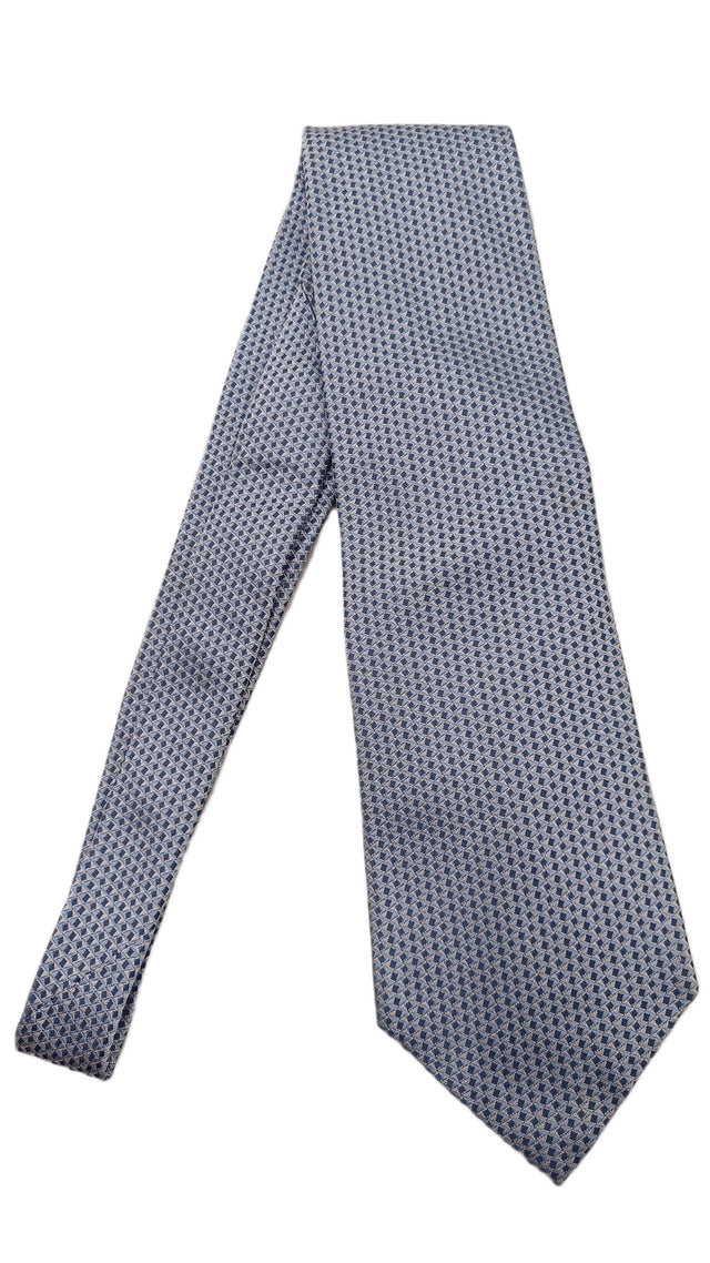 Ermenegildo Zegna Men's Tie Blue 100% Silk