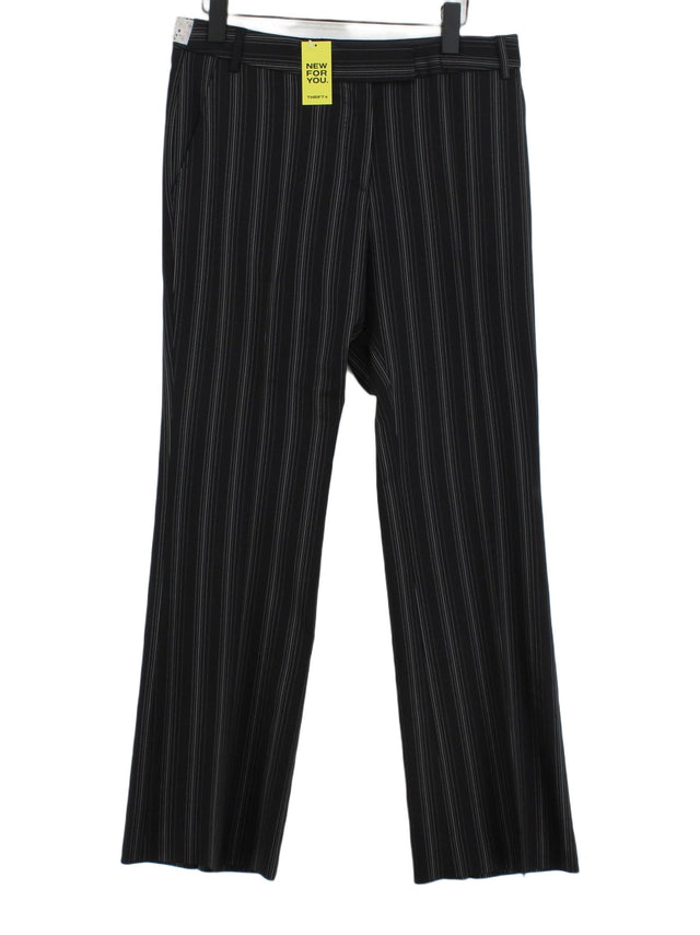 Paul Smith Men's Suit Trousers W 34 in Black Wool with Elastane