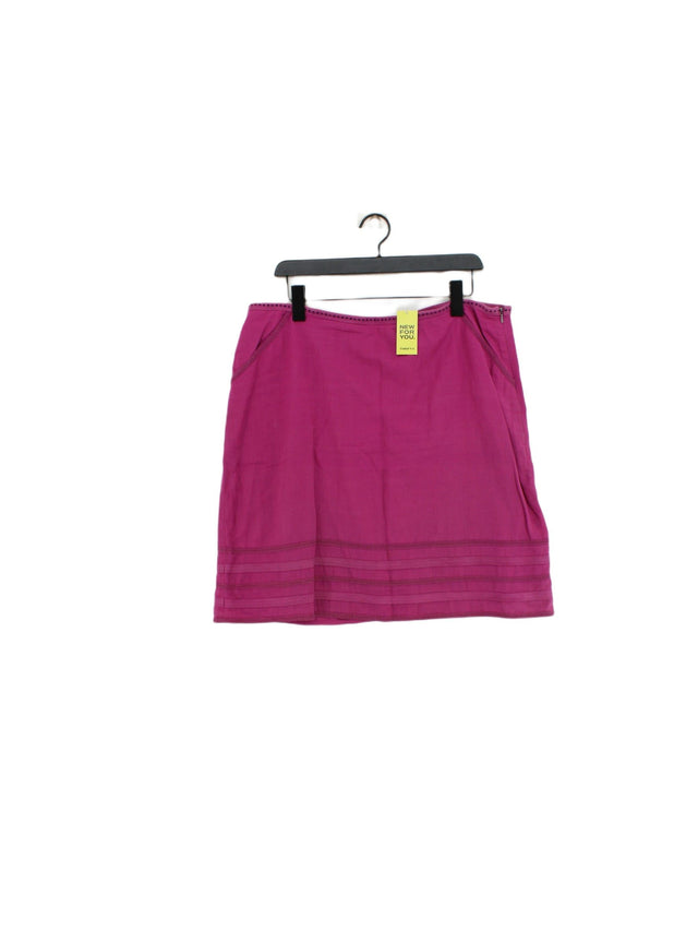 White Stuff Women's Midi Skirt UK 16 Purple 100% Other