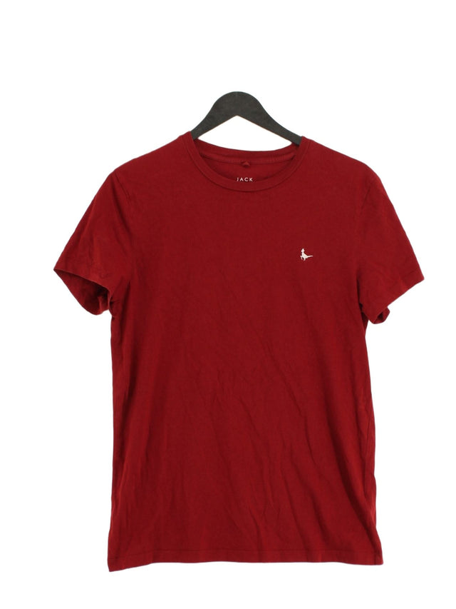 Jack Wills Men's T-Shirt XS Red 100% Cotton