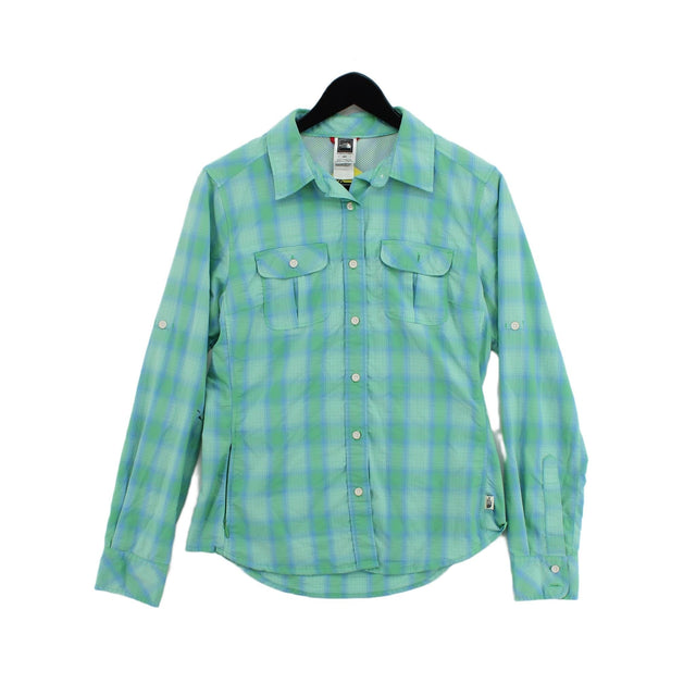 The North Face Women's Shirt M Green Polyester with Nylon