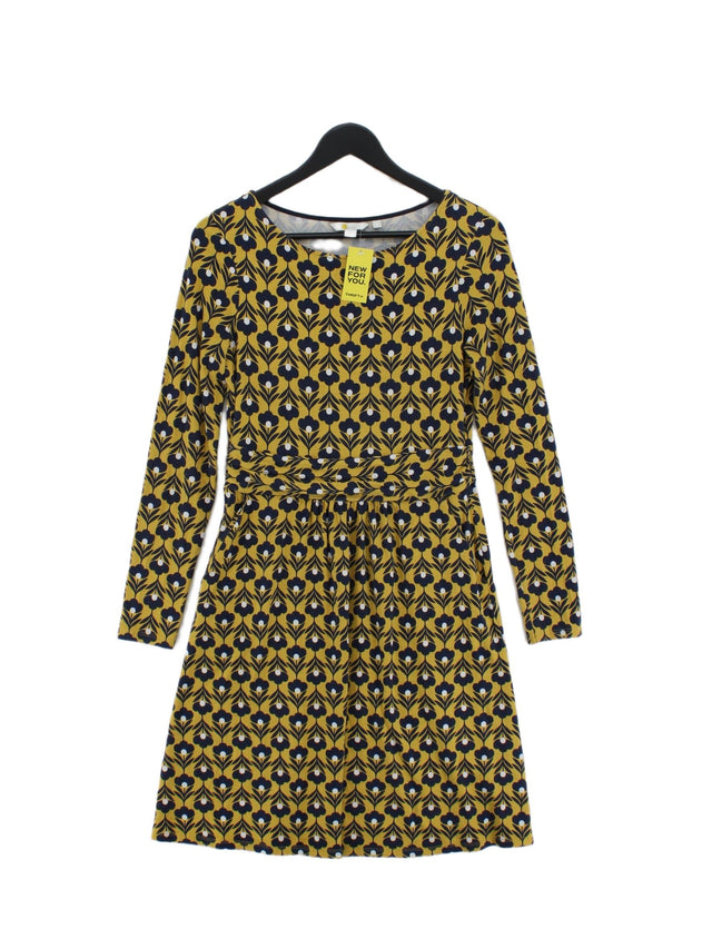Boden Women's Midi Dress UK 10 Multi Viscose with Elastane